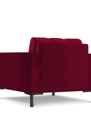 MICADONI Mamaia lnestol, m. armln, 1 sde - rd fljl og sort metal