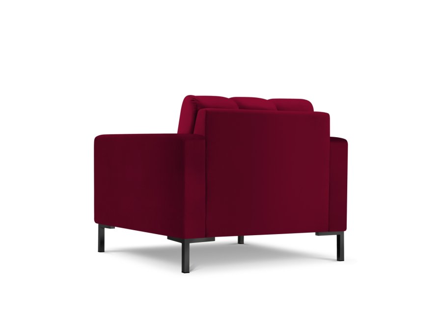 MICADONI Mamaia lnestol, m. armln, 1 sde - rd fljl og sort metal