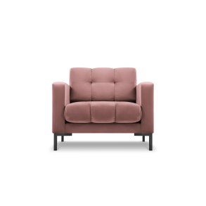 MICADONI Mamaia lnestol, m. armln, 1 sde - lyserd fljl og sort metal