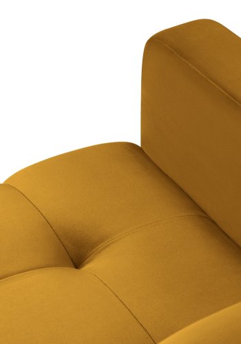 MICADONI Mamaia lnestol, m. armln, 1 sde - gul fljl og sort metal