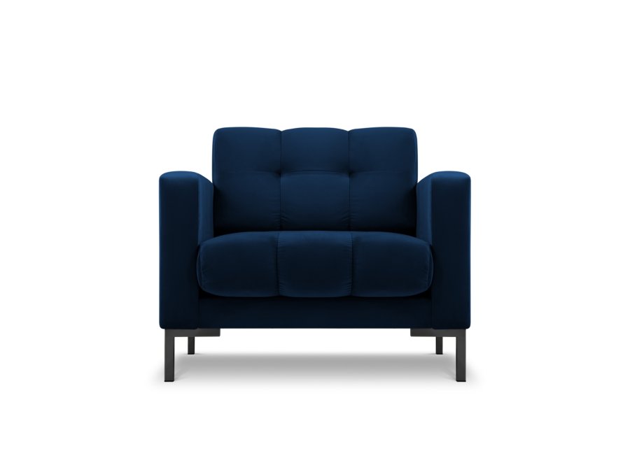 MICADONI Mamaia lnestol, m. armln, 1 sde - bl fljl og sort metal