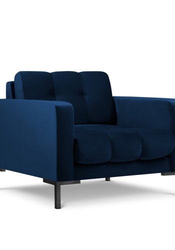 MICADONI Mamaia lnestol, m. armln, 1 sde - bl fljl og sort metal