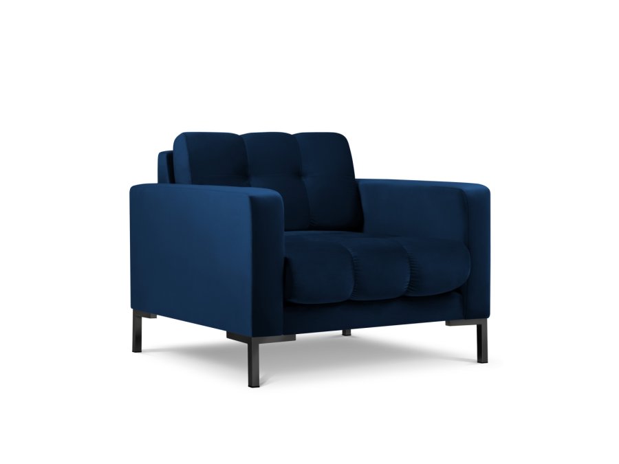 MICADONI Mamaia lnestol, m. armln, 1 sde - bl fljl og sort metal