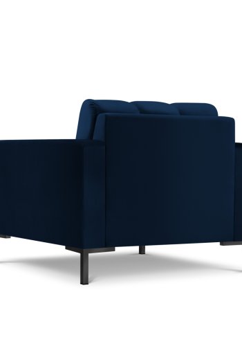 MICADONI Mamaia lnestol, m. armln, 1 sde - bl fljl og sort metal