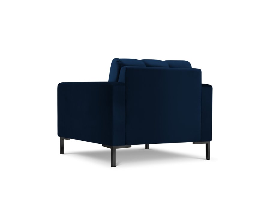 MICADONI Mamaia lnestol, m. armln, 1 sde - bl fljl og sort metal