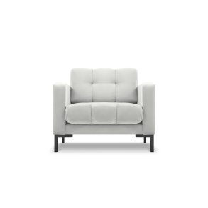 MICADONI Mamaia lnestol, m. armln, 1 sde - slv fljl og sort metal