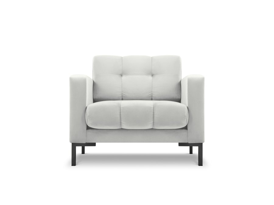 MICADONI Mamaia lnestol, m. armln, 1 sde - slv fljl og sort metal