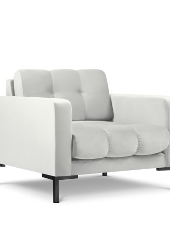 MICADONI Mamaia lnestol, m. armln, 1 sde - slv fljl og sort metal