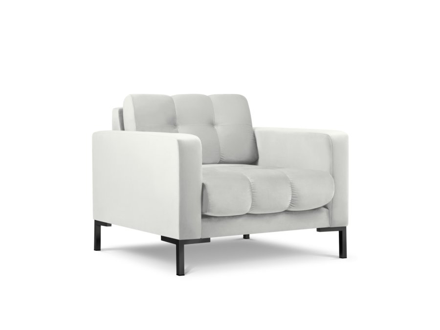 MICADONI Mamaia lnestol, m. armln, 1 sde - slv fljl og sort metal