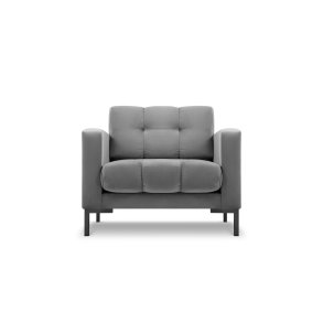 MICADONI Mamaia lnestol, m. armln, 1 sde - gr fljl og sort metal