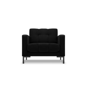 MICADONI Mamaia lnestol, m. armln, 1 sde - sort fljl og sort metal