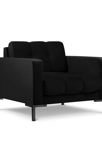 MICADONI Mamaia lnestol, m. armln, 1 sde - sort fljl og sort metal