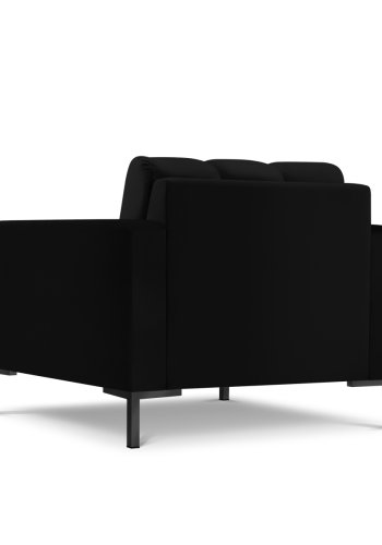 MICADONI Mamaia lnestol, m. armln, 1 sde - sort fljl og sort metal