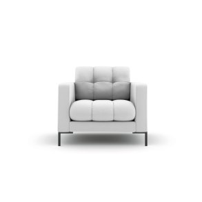 MICADONI Mamaia lnestol, m. armln, 1 sde - gr stof og sort metal