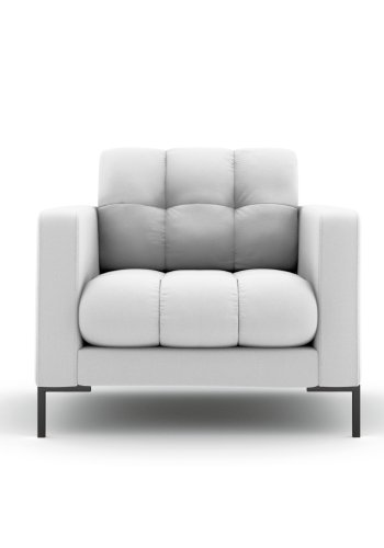 MICADONI Mamaia lnestol, m. armln, 1 sde - gr stof og sort metal