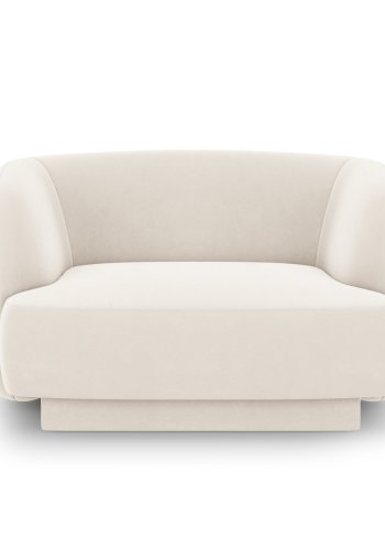 MICADONI Miley lnestol, m. armln, 1 sde - beige fljl og sort plast