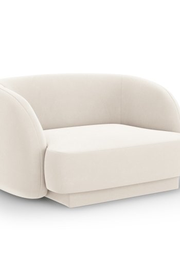 MICADONI Miley lnestol, m. armln, 1 sde - beige fljl og sort plast