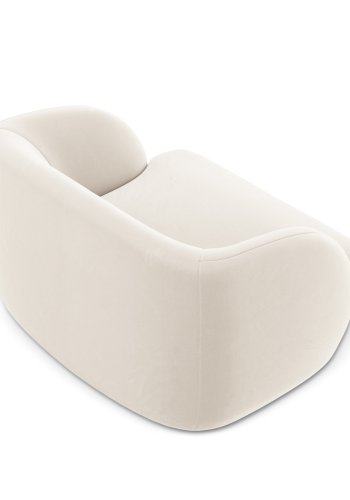 MICADONI Miley lnestol, m. armln, 1 sde - beige fljl og sort plast