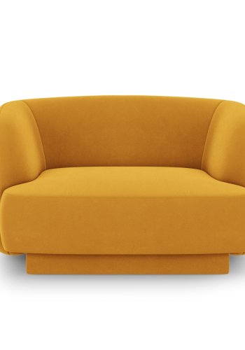 MICADONI Miley lnestol, m. armln, 1 sde - gul fljl og sort plast