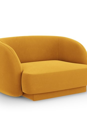 MICADONI Miley lnestol, m. armln, 1 sde - gul fljl og sort plast