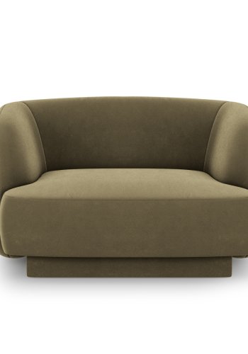 MICADONI Miley lnestol, m. armln, 1 sde - grn fljl og sort plast