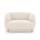 MICADONI Miley lnestol, m. armln, 1 sde - beige chenille og sort plast