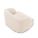 MICADONI Miley lnestol, m. armln, 1 sde - beige chenille og sort plast