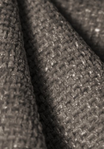 MICADONI Miley lnestol, m. armln, 1 sde - gr chenille og sort plast