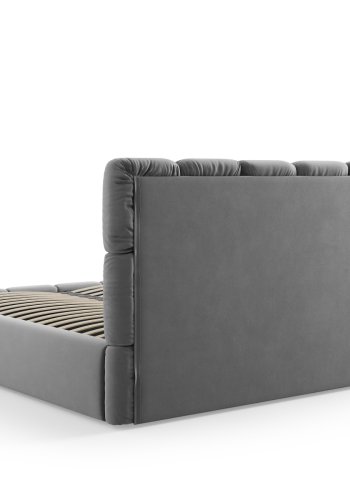 MICADONI Bellis sengeramme, m. sengegavl og lameller - gr fljl og sort plast (220x200x100)