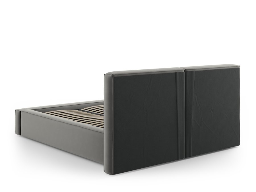  Micadoni  MICADONI Jodie sengeramme, m. sengegavl og lameller - gr fljl og sort plast (228x194x97