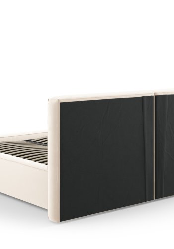  Micadoni  MICADONI Jodie sengeramme, m. sengegavl, lameller - beige fljl og plast (228x194x97,5)