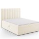 MICADONI Kelp Boxspring seng, m. sengegavl, Boxspring/madras, topmadras - beige fljl (210x160x125)