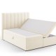MICADONI Kelp Boxspring seng, m. sengegavl, Boxspring/madras, topmadras - beige fljl (210x160x125)