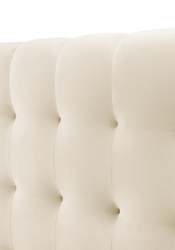 MICADONI Mamaia sengeramme, m. dobbelt sengegavl og lameller - beige fljl (230x200x100)