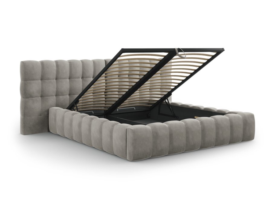 MICADONI Mamaia sengeramme, m. dobbelt sengegavl og lameller - gr fljl (230x200x100)