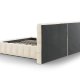 MICADONI Mamaia sengeramme, m. dobbelt sengegavl og lameller - beige fljl (230x250x100)