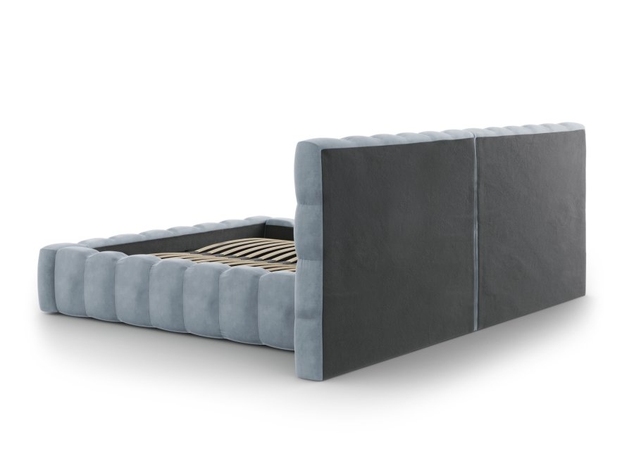 MICADONI Mamaia sengeramme, m. dobbelt sengegavl og lameller - bl fljl (230x250x100)