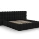 MICADONI Mamaia sengeramme, m. dobbelt sengegavl og lameller - sort fljl (230x300x100)
