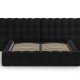 MICADONI Mamaia sengeramme, m. dobbelt sengegavl og lameller - sort fljl (230x300x100)