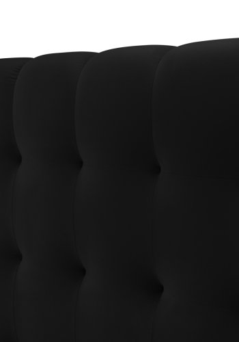 MICADONI Mamaia sengeramme, m. dobbelt sengegavl og lameller - sort fljl (230x300x100)