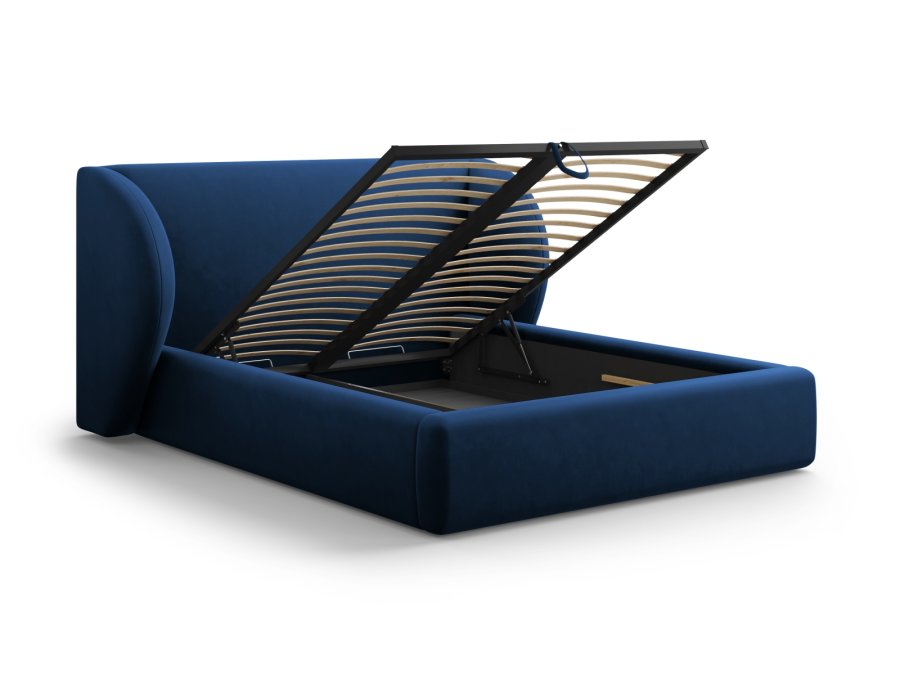 MICADONI Miley sengeramme, m. sengegavl og lameller - bl fljl (230x207x100)