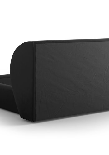 MICADONI Miley sengeramme, m. sengegavl og lameller - sort fljl (230x227x100)