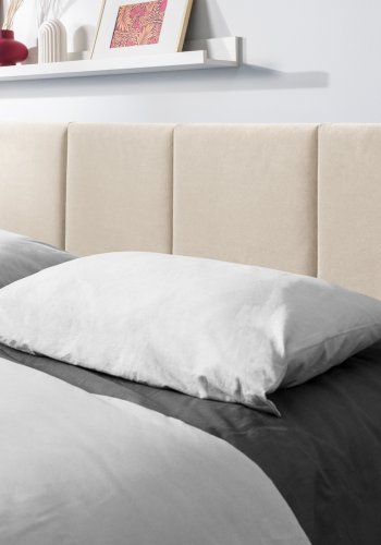 MICADONI Pyla sengeramme, m. sengegavl og lameller - beige fljl (212x150x104)