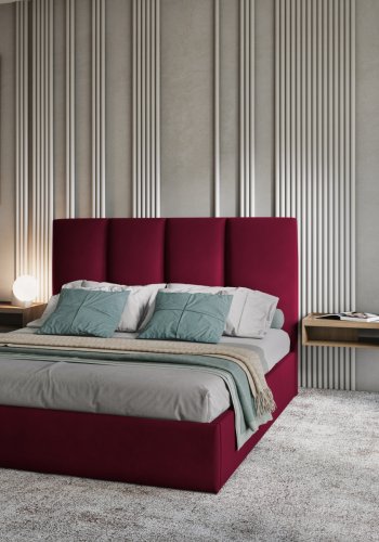 MICADONI Pyla sengeramme, m. sengegavl og lameller - rd fljl (212x150x104)