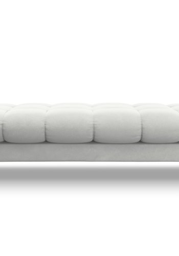 MICADONI Mamaia bnk,, 2 sder, rektangulr - slv fljl og guld metal (62x133x41)