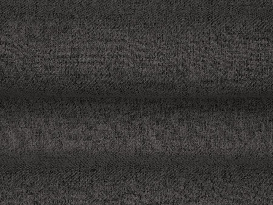 MICADONI Mamaia bnk,, 2 sder, rektangulr - antracitgr stof og sort metal (62x133x41)