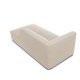 MICADONI Ruby chaiselong, hjre - beige fljl og sort plast (180x93x69)