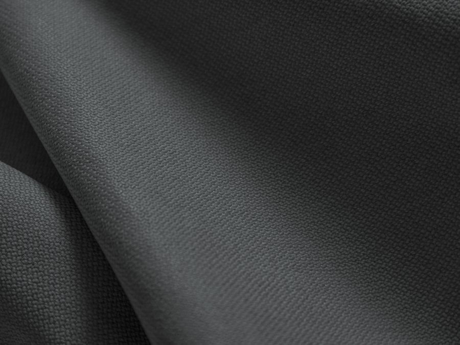 MICADONI Jodie hjrnesofa, venstre, 5 sder - antracitgr stof og sort plastik