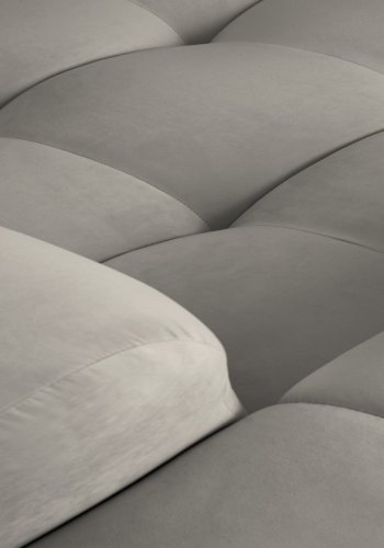 MICADONI Kendal hjrnesofa, venstre, 4 sder - antracitgr fljl og sort bgetr