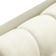 MICADONI Mamaia hjrnesofa, venstre, 5 sder - beige fljl og sort metal